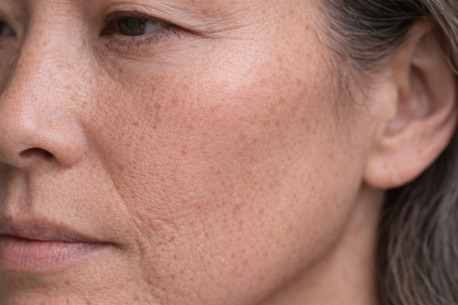 Skin Boosters pour hydratation, éclat et qualité de peau, Québec | Skin Boosters for hydration, glow and skin quality, Quebec Texture de peau et ridules avant traitement Skin Boosters pour l'hydratation et l'éclat à la clinique Le Centre au Québec | Skin texture and fine lines before Skin Boosters treatment for hydration and glow at Le Centre clinic in Quebec